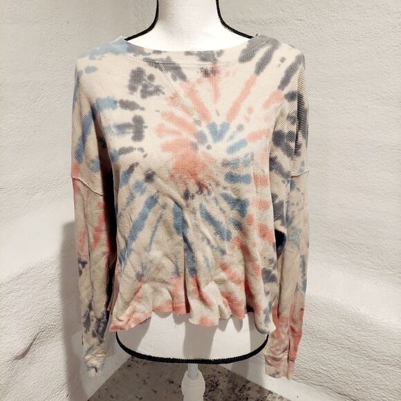 Love Vintage tie dye top crop style womens size large - Picture 2 of 6
